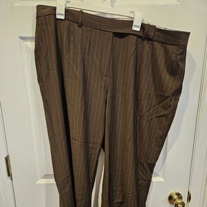 Talbots Brown pinstripe dress pant Women's Plus size 22w
